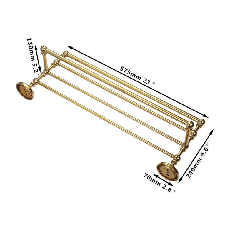 Handdoekrails licht luxe alle koperen handdoekenrek