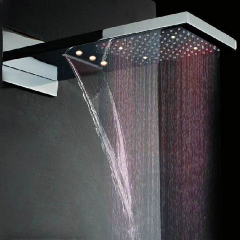 magneet hebzuchtig operatie 22 inch LED Regendouche waterval douche inbouw incl. handdouche - Chroom -  Watervalkraan.nl | Specialist in watervakranen - Watervalkraan kopen?