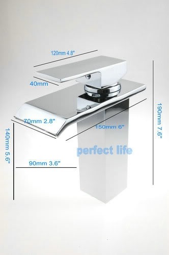 Watervalkraan Barre Zilver Design Kraan