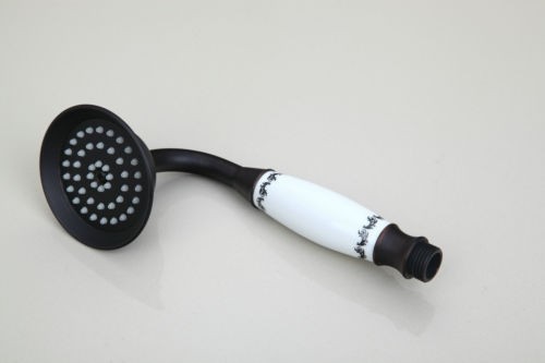 Douche set opbouw Zwart / Olie brons uitvoering 200 MM regendouche