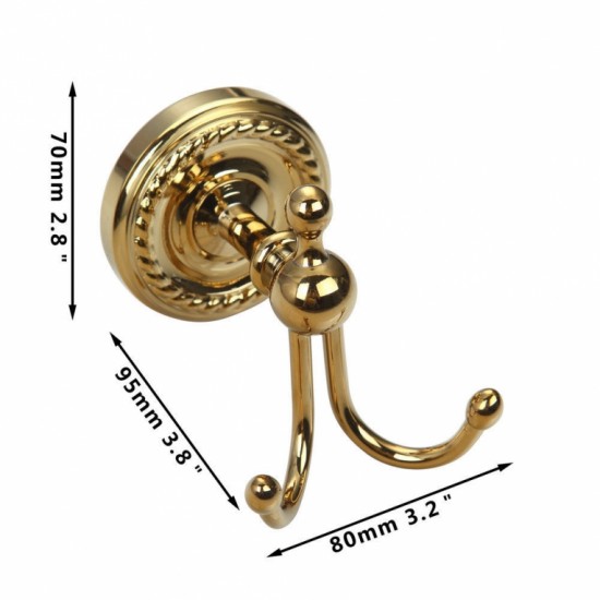 Gouden accessoire set 10 delig goudkleurig afgewerkt Voordeel set