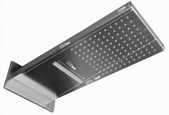 22 inch Regendouche waterval douche inbouw