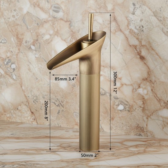 Badique bronzen watervalkraan mengkraan 5