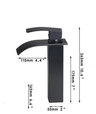 Barre Elegance Brons XL watervalkraan