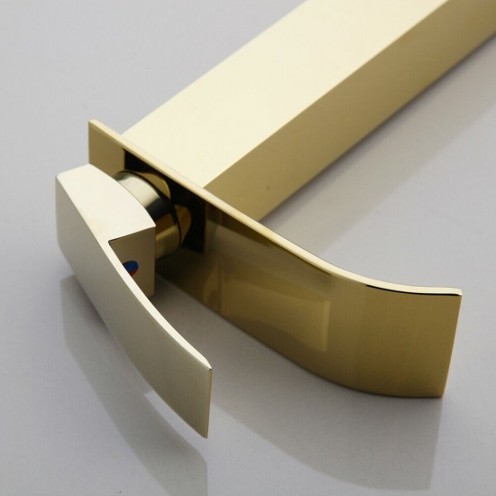 Brede goudkleurige uitloop