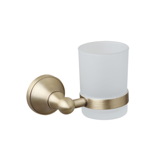 Bronskleurige landelijke tandenborstelbeker