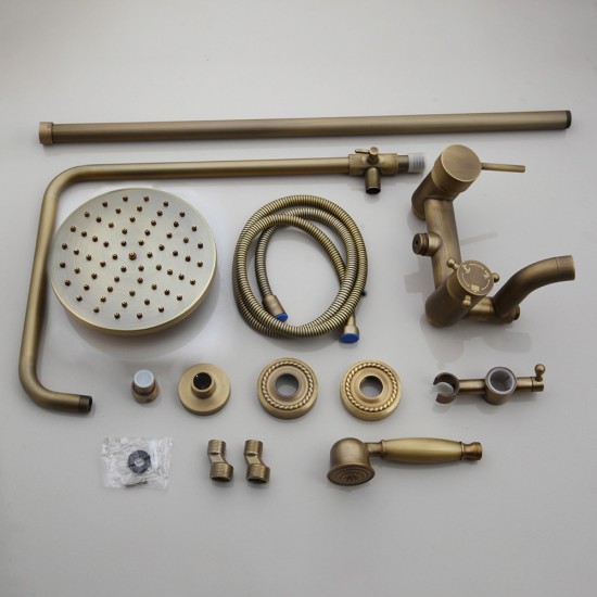 Bronskleurige regendouche 7