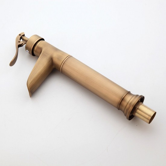 Bronskleurige watervalkraan landelijke mengkraan