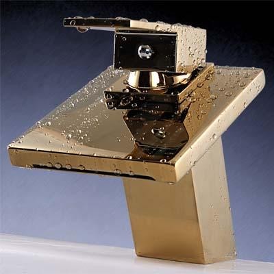 Watervalkraan Carice Goud Deluxe Design Kraan