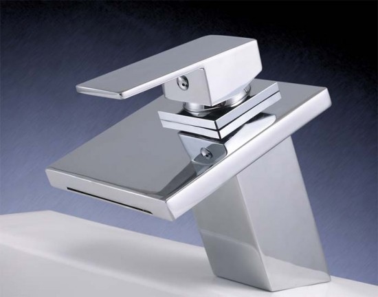 Watervalkraan Carice Zilver  Design Kraan