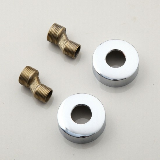 Chroom rozet met s koppelingen