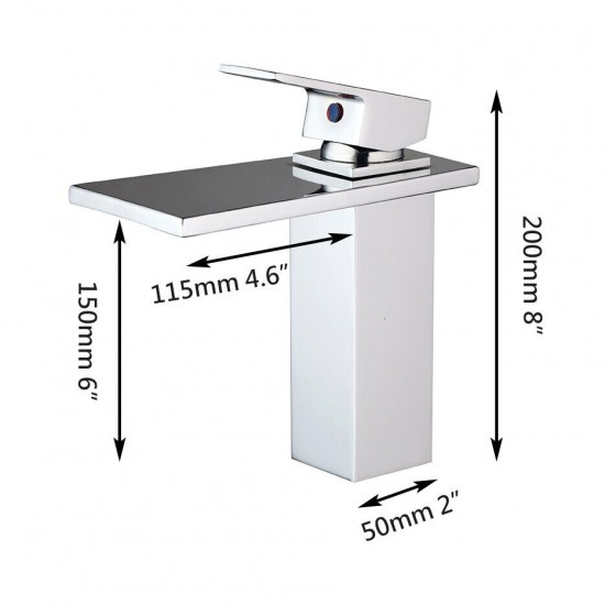 Chroom wastafelkraan 0