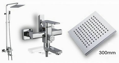 Opbouw douche set compleet LED 30 CM handdouche Stortdouche