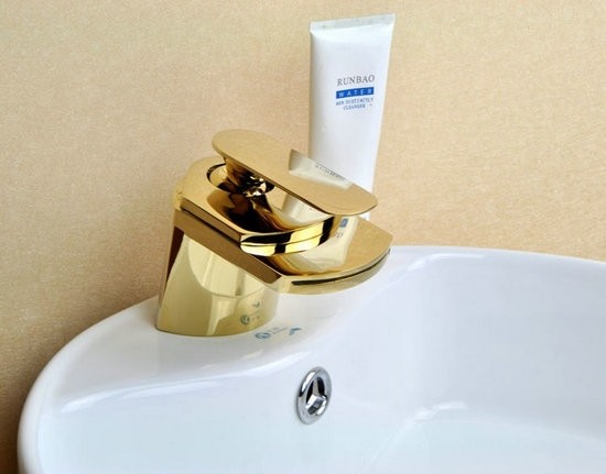 Luxe wastafel kraan Marie Antoinette Deluxe Goud  Desig kraan