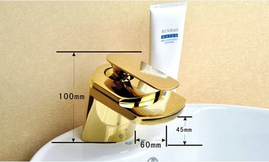 Luxe wastafel kraan Marie Antoinette Deluxe Goud  Desig kraan