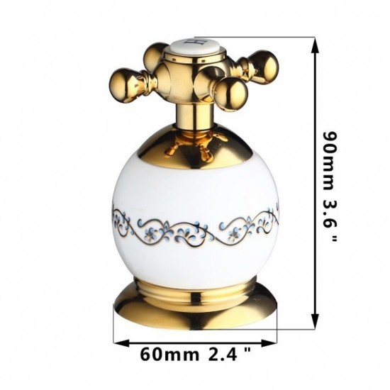 Luxe gouden opbouw kraan type Tas Deluxe gouden design wastafelkraan badkraan