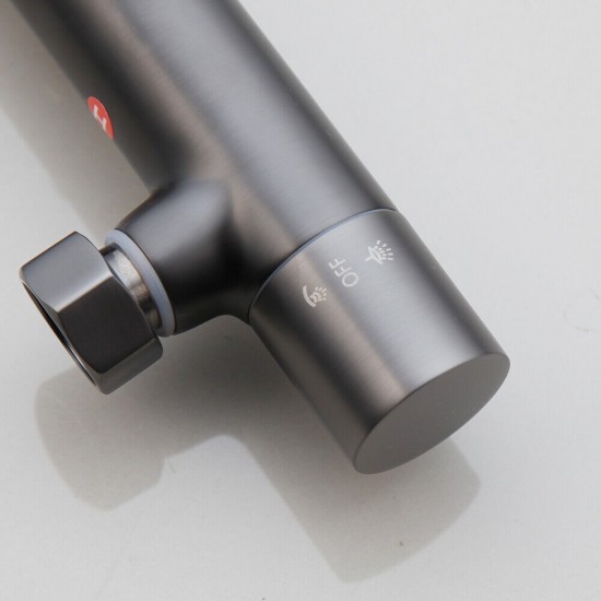 Gun metal douchekraan