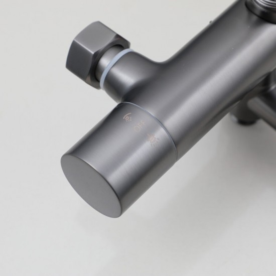 Gun metal thermostatische knop