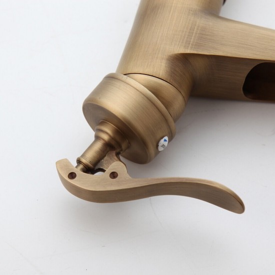 Hendel bronskleurige watervalkraan landelijke uitvoering