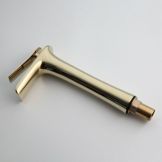 Hoge goudkleurige mengkraan