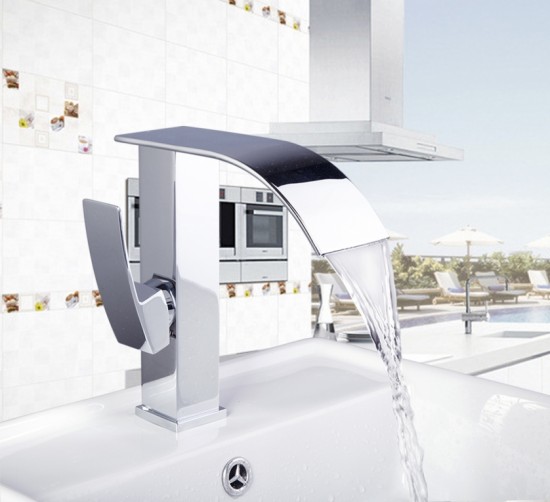 Watervalkraan Flamingo Elegance Zilver Design Kraan