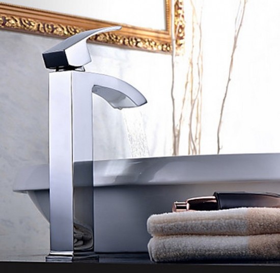 Badkamer kraan Type Tos Chrome wastafelkraan design kraan