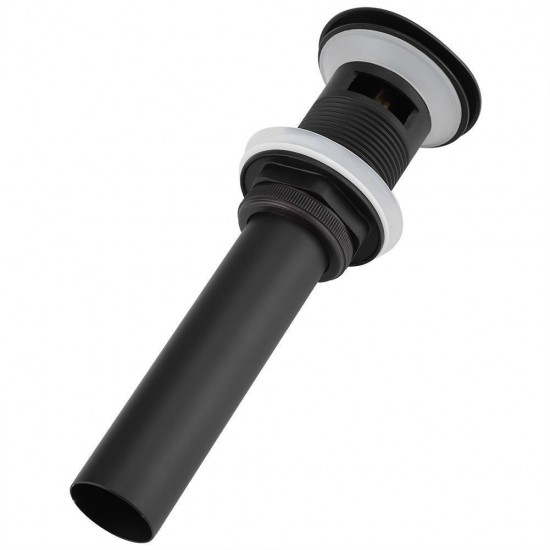 Mat zwart overloop afvoer