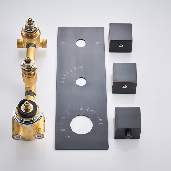 Mixer thermostaat olie brons