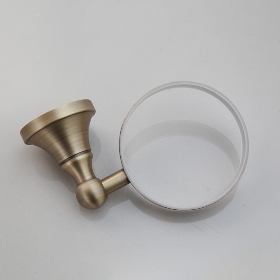 Mooie nostalgische bronskleurige wc borstel