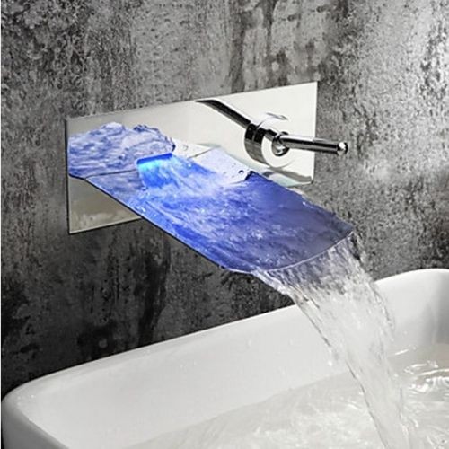 Watervalkraan Muro LED inbouw Design Watervalkraan