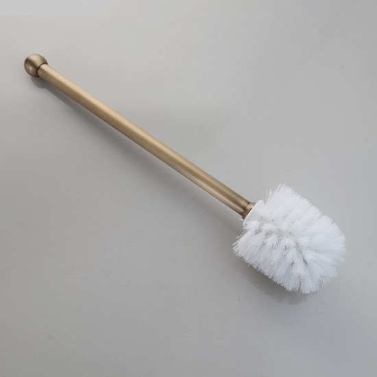 Nostalgische bronskleurige wc borstel