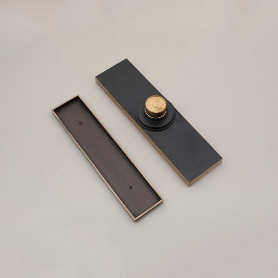 Onderzijde bronskleurige douchegoot