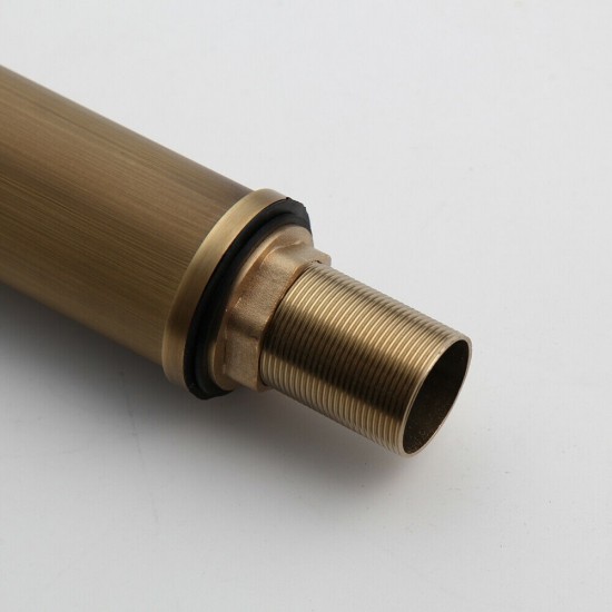 Onderzijde watervalkraan brons