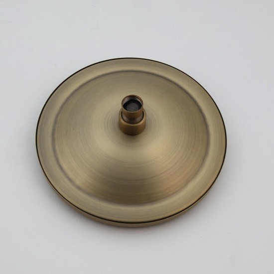 Ronde bronskleurige douchekop