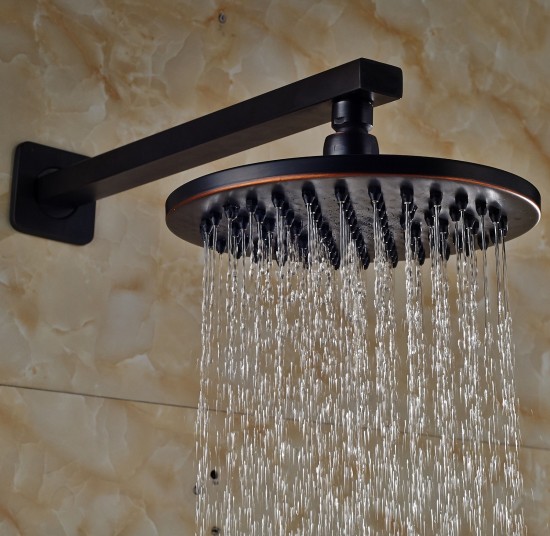 regendouche rond olie brons