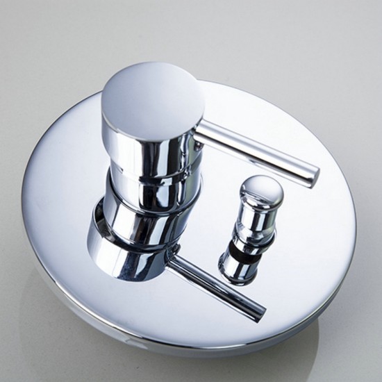 Mooie LED inbouw douche set messing met chroom afwerking.