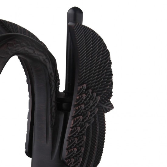 B7 olie bronzen wastafelkraan zwaan