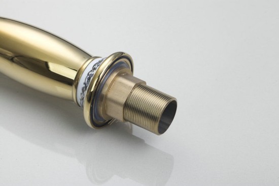 Gouden wastafelkraan Turin goudkleurige mengkraan