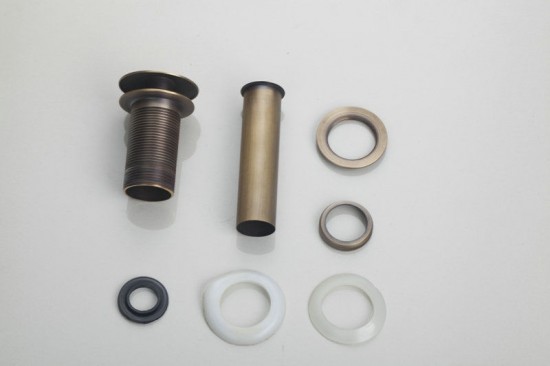 Antieklook pop-up afvoer click afvoer met overloop antiek look