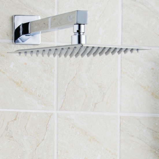 Mooie LED inbouw douche set messing met chroom afwerking.