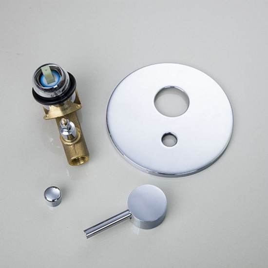 Mooie LED inbouw douche set messing met chroom afwerking.