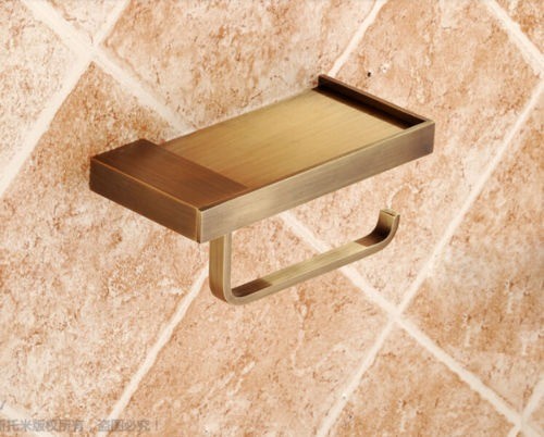 B127 bronskleurig tafeltje wc rol