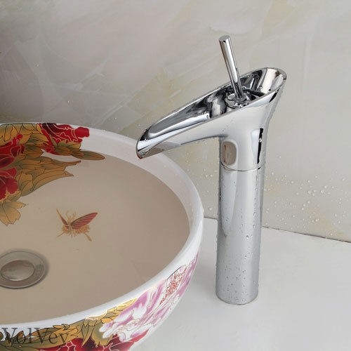 Luxe chroom kraan type Ovi Deluxe design wastafelkraan