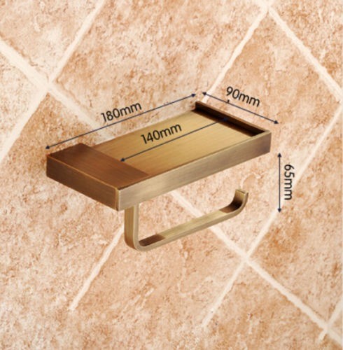 bronskleurig tafeltje wc rol B127