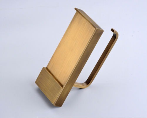 Retro bronskleurig tafeltje wc rol