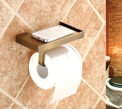 bronskleurig tafeltje wc rol