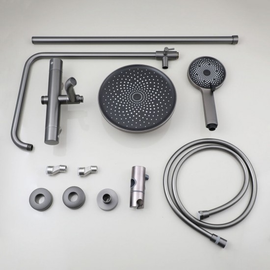 Set gun metal douche
