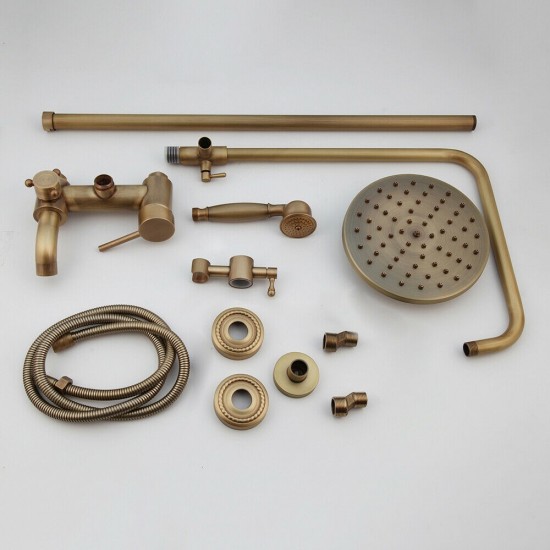 Set regendouche landelijke stijl bronskleurig