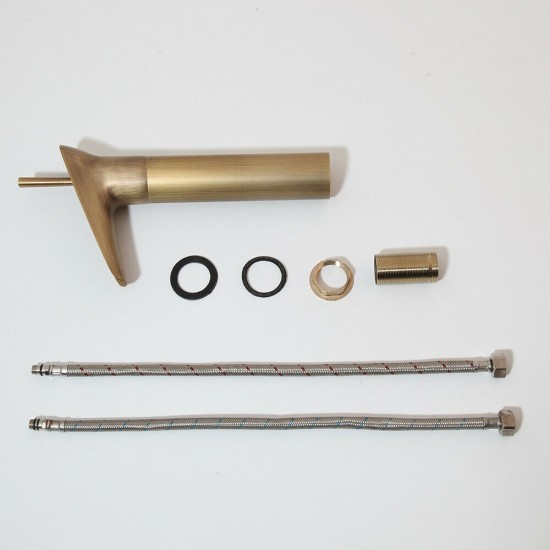 Set wastafelkraan brons