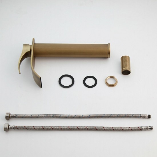 Set watervalkraan brons